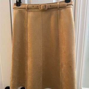 Ann Taylor Classic Tan A-Line Skirt